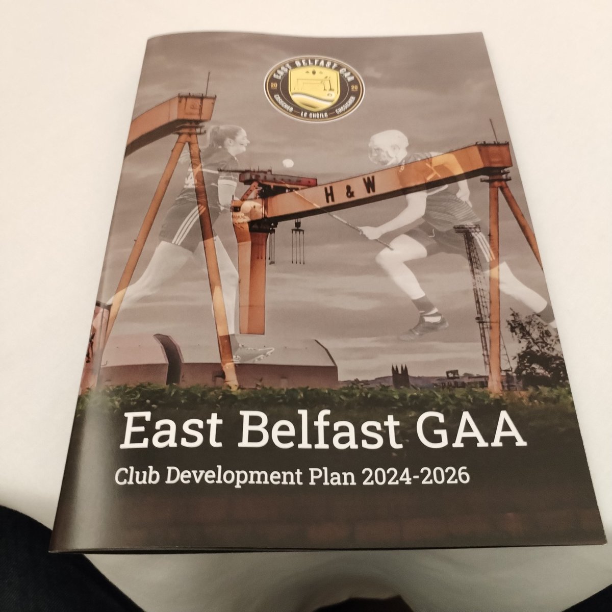 A full house in the Titanic Hotel this evening for the launch of @EastBelfastGAA development plan. The club have made great strides in just 4 years and add to the sporting and community fabric in the East of the City. #Together #LeChéile #Thegither