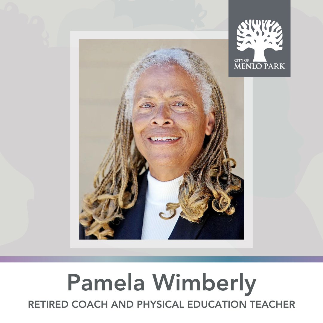 CityofMenloPark's tweet photo. (1/4) 🔦 As we honor #WomensHistoryMonth, we are grateful to recognize the impactful women of Menlo Park. Today, we are spotlighting Pamela Wimberly, a retired coach and physical education teacher at Menlo-Atherton High School. @SeqUHSD #MenloPark

Photo credit to @AlmanacNews https://t.co/6cFHkgG9Sp