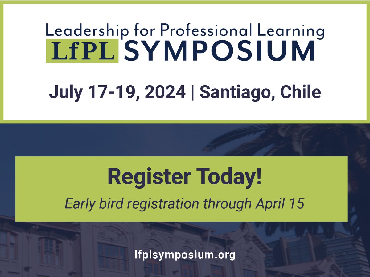 Registration for #LfPL2024 is now open! Join the #LastingerCenter, @PDiE, @DCU, @pucv_cl and @LfLCambridge in Santiago, Chile, from July 17-19. Register by April 15 to access early bird discounts and the chance to join a school visit: bit.ly/4cvvBDp