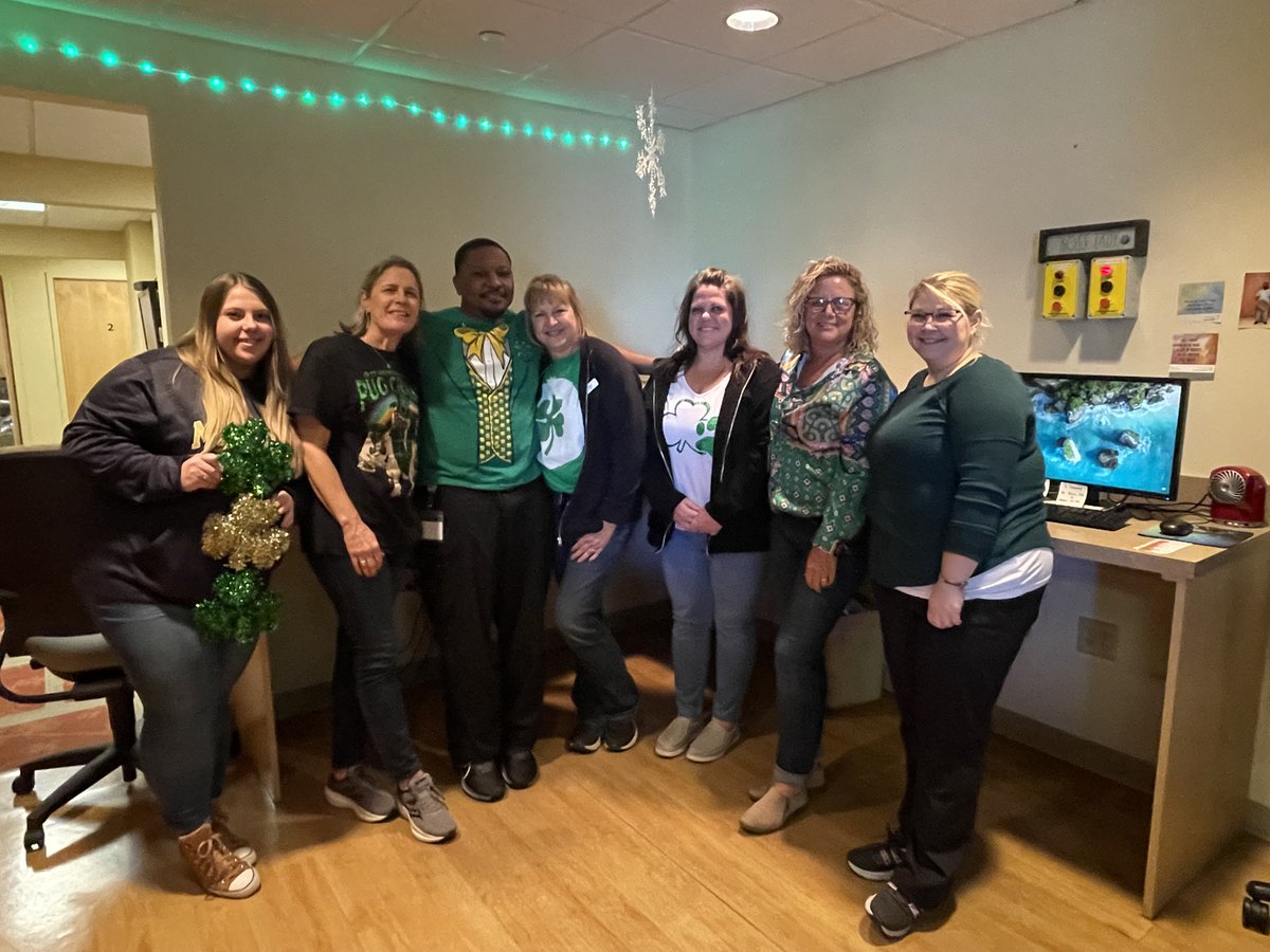 OneMHO's tweet photo. Our MHO staff and volunteers are embracing the spirit of St. Patrick's Day and donning their best green attire for good luck! https://t.co/fxTxbbHJtt