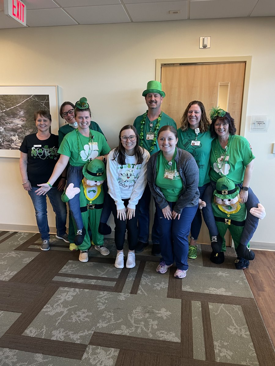 OneMHO's tweet photo. Our MHO staff and volunteers are embracing the spirit of St. Patrick's Day and donning their best green attire for good luck! https://t.co/fxTxbbHJtt