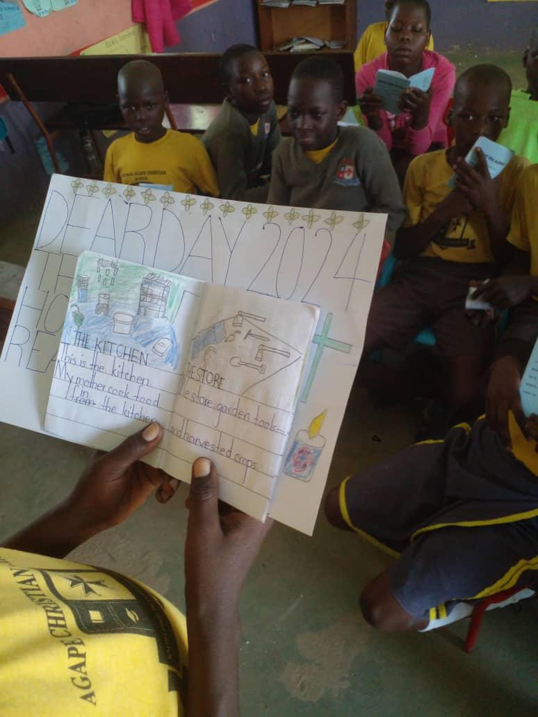 Our Peace Corps volunteer Elizabeth inspired students in Gulu on #DearDay2024 with the theme 'Create Hope Through Reading,' spreading the joy and power of books to create a brighter future. #PeaceCorps #Gulu #Reading