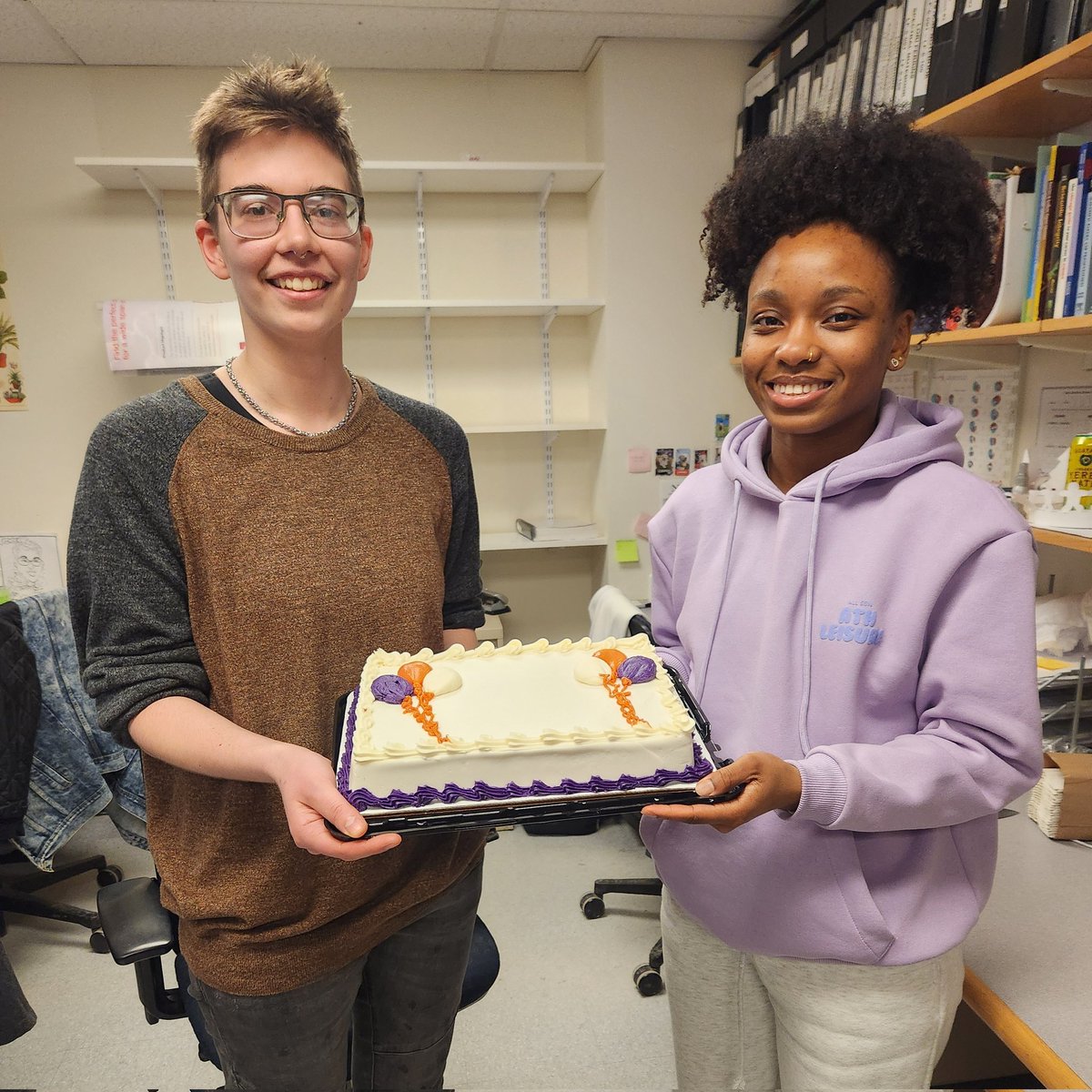 Congratulations to Jasmyn and Vinou who both successfully defended their PhD proposals today, officially becoming PhD candidates! Now, to get to work on their thesis research! @NUTrypkiller