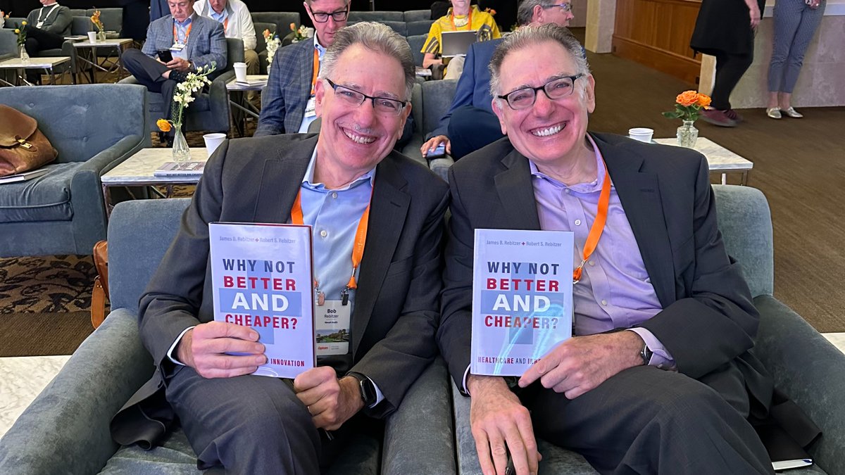 Robert  Rebitzer (@breb1) on Twitter photo The brothers Rebitzer at a book talk at the Optum Executive Summit 2024 The brothers Rebitzer at a book talk at the Optum Executive Summit 2024