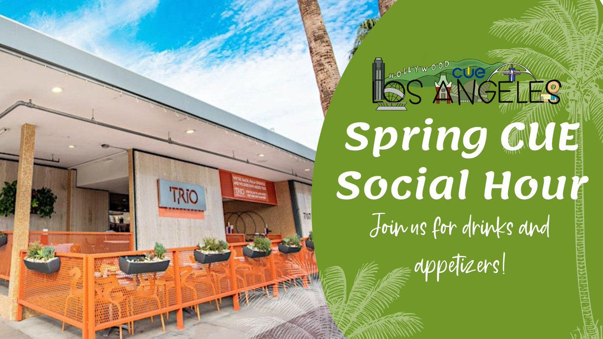 CUELA members - are you attending #SpringCUE and want to join our board of directors for appetizers and drinks!? DM us for info on how to RSVP! #CUELA #CUE