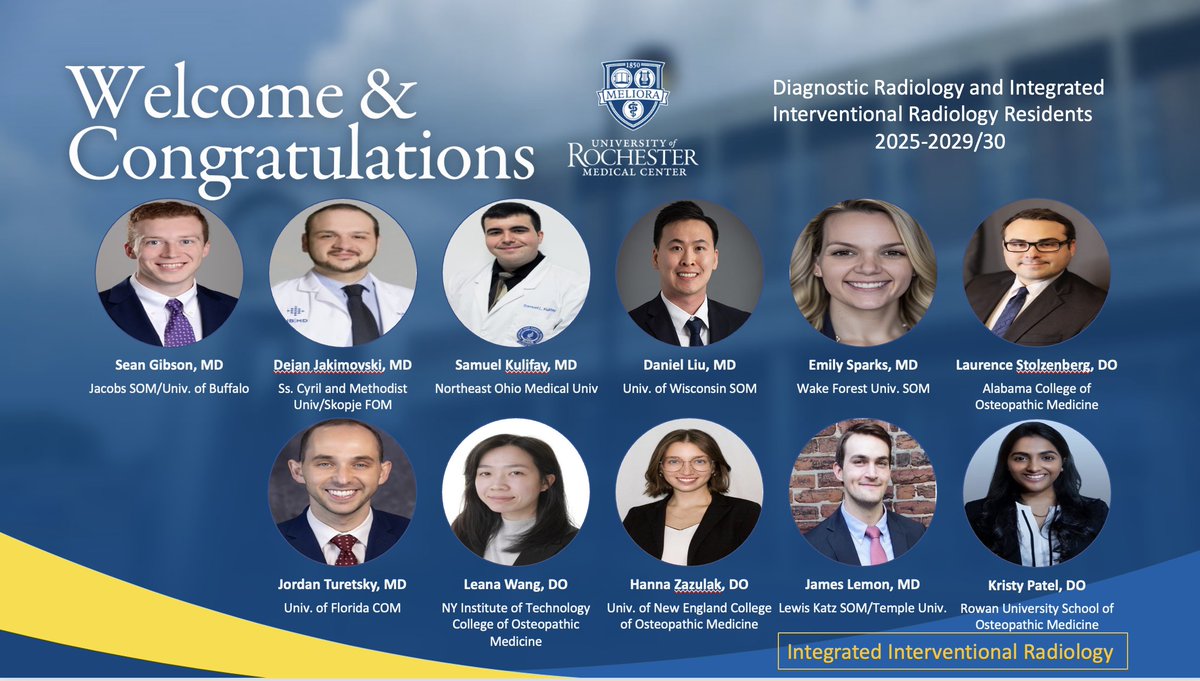 Thrilled to welcome our amazing incoming residents!! #Match2024 #RadRes #Futureradres @DrImaging @JennHarveyMD @urmc_ir @URMC_Imaging @URochester_SMD