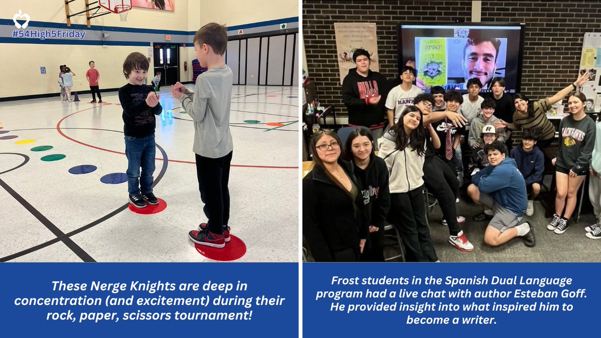 It's #54High5Friday! Check out the memorable moments we're celebrating this week! @D54Keller @FrostSpartans @Lakeview54 @nergeschool @CampiCougars