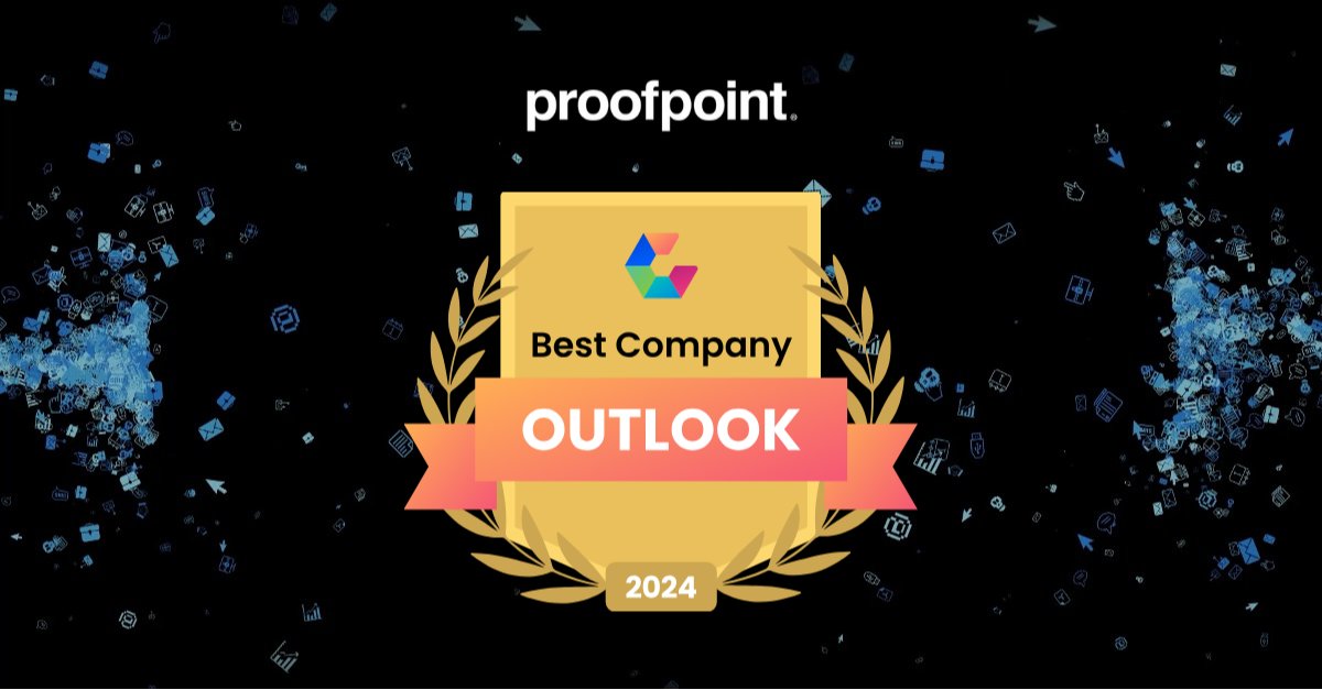 .@Comparably announced that @Proofpoint is a winner of its 2024 workplace award for Best Company Outlook, according to Proofpoint employee reviews collected over the past 12 months. 

Here’s to a bright future! 😎

#BestPlacesToWork #LifeAtProofpoint