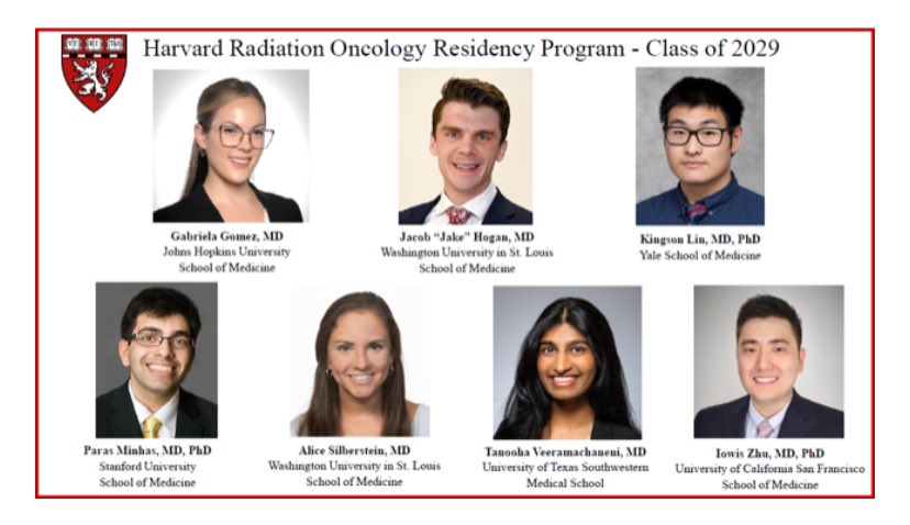 So excited to welcome this wonderful class to #HROP!!!! We are so lucky to have you 🥳🥳 🌻⁦⁦@HarvardRadOnc⁩ ⁦⁦@BrighamRadOnc⁩ ⁦@MGHCancerCenter⁩