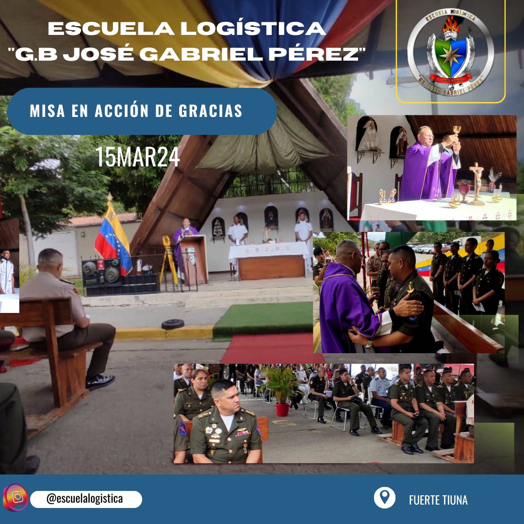#15MAR24 Celebración Eucarística correspondiente al quinto domingo de cuaresma; a cargo de la Escuela Logística "G.B José Gabriel Pérez", adscrita a la Universidad Militar Bolivariana de Venezuela,
