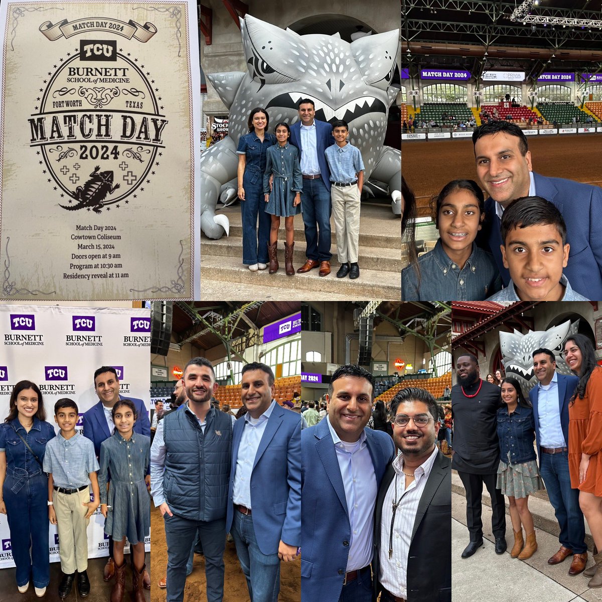 Had a great time at @TCUBurnettMed match day celebration with family! It was an honor to coach these amazing medical students over the last four years!  Wishing them all the best! @TCU @TCUMagazine #Match2024 #MatchDay2024