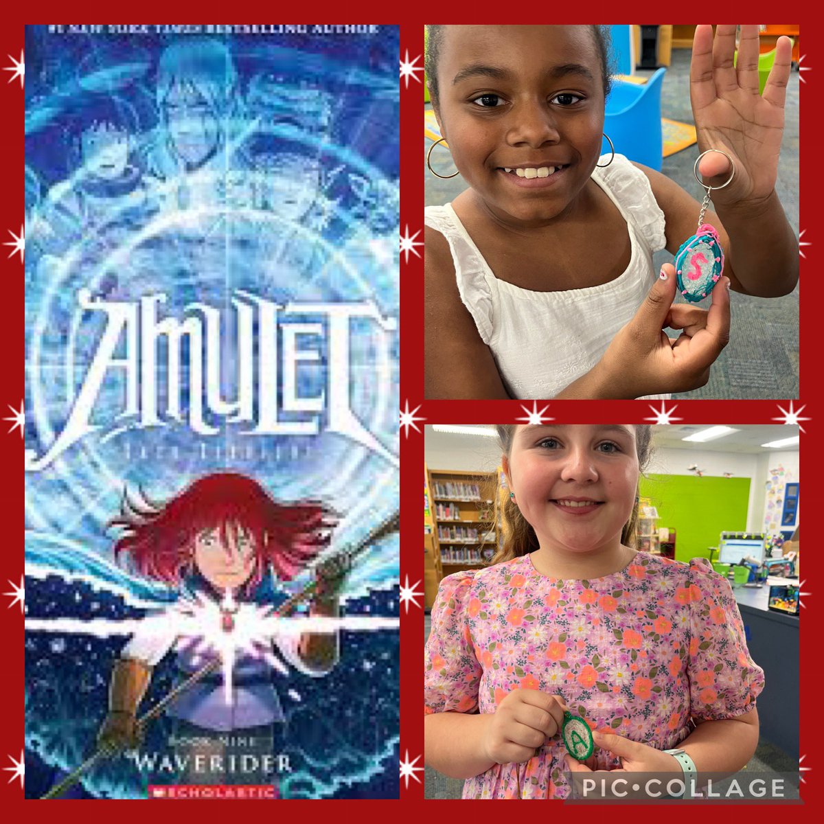 We read the entire series and made our own Amulets with 3D Pens. #vblms