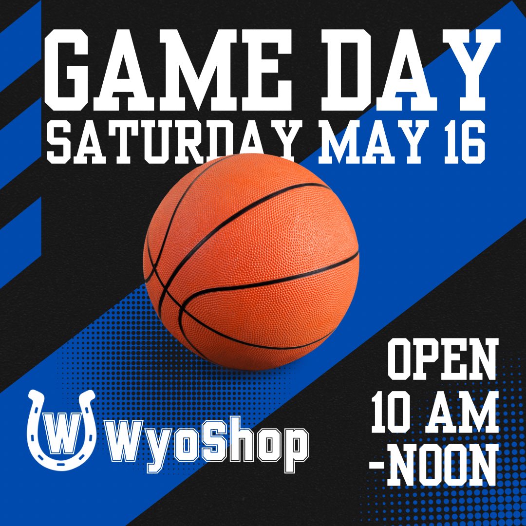 Wyoming Athletic Boosters (@wyoboosters) on Twitter photo Tomorrow, Boys’ Basketball travels to Vandalia to take on Alter in the Regional Finals at 7 pm. Come get your gear between 10 am and noon before you travel north to support our Cowboys!
Shop online tonight for easy pickup tomorrow.
wyoshop.org <a href="/WyomingSports/">Wyoming Athletics</a> Tomorrow, Boys’ Basketball travels to Vandalia to take on Alter in the Regional Finals at 7 pm. Come get your gear between 10 am and noon before you travel north to support our Cowboys!
Shop online tonight for easy pickup tomorrow.
wyoshop.org <a href="/WyomingSports/">Wyoming Athletics</a>
