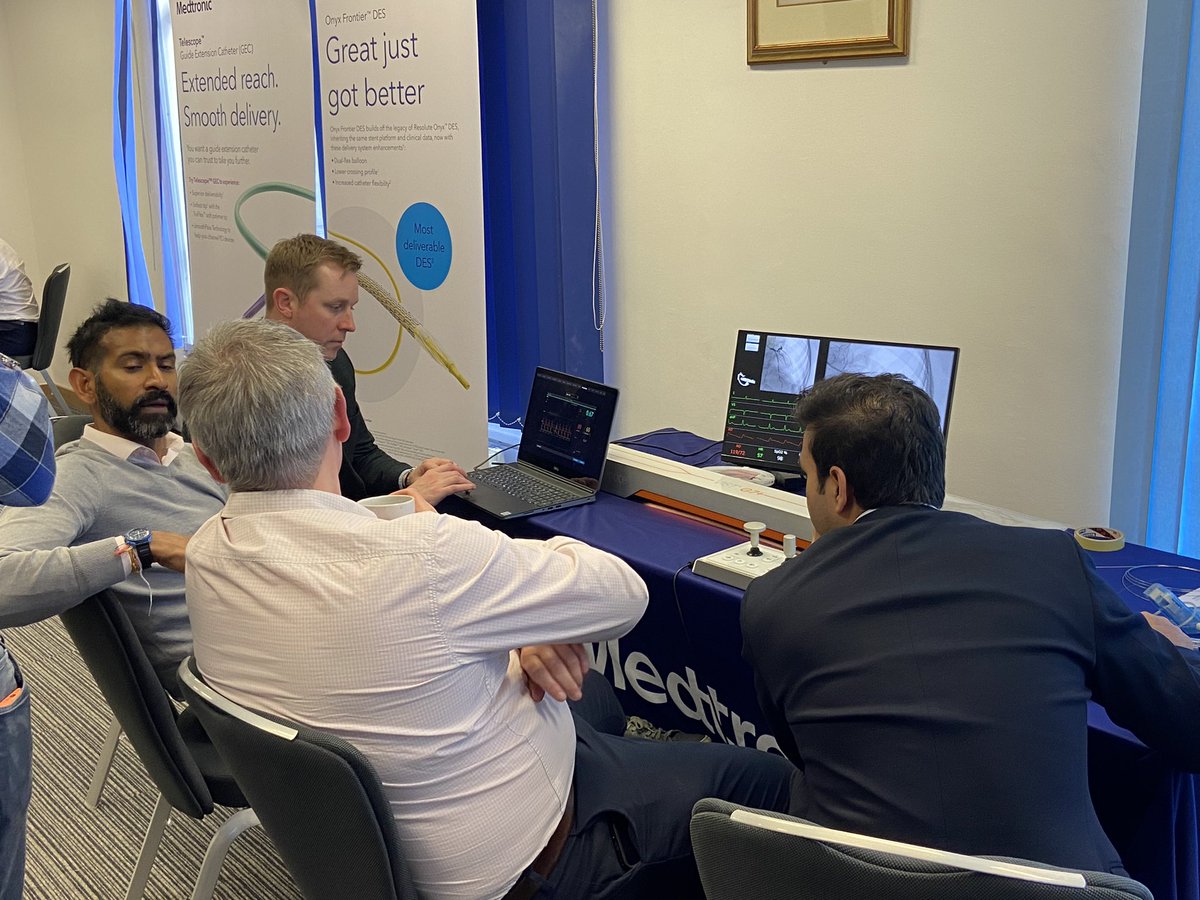 mjbarling7's tweet photo. The end of Strategic Thinking in PCI 2024, London. Another superb 2 days of didactic and simulator based training for trainees. A huge thanks to our stellar faculty @K_DeSilva @jcspratt @rallamee @SmithElliotjs @sundeepkalra @divaka_perera John Davies and Ian Webb https://t.co/uNSCdb145a
