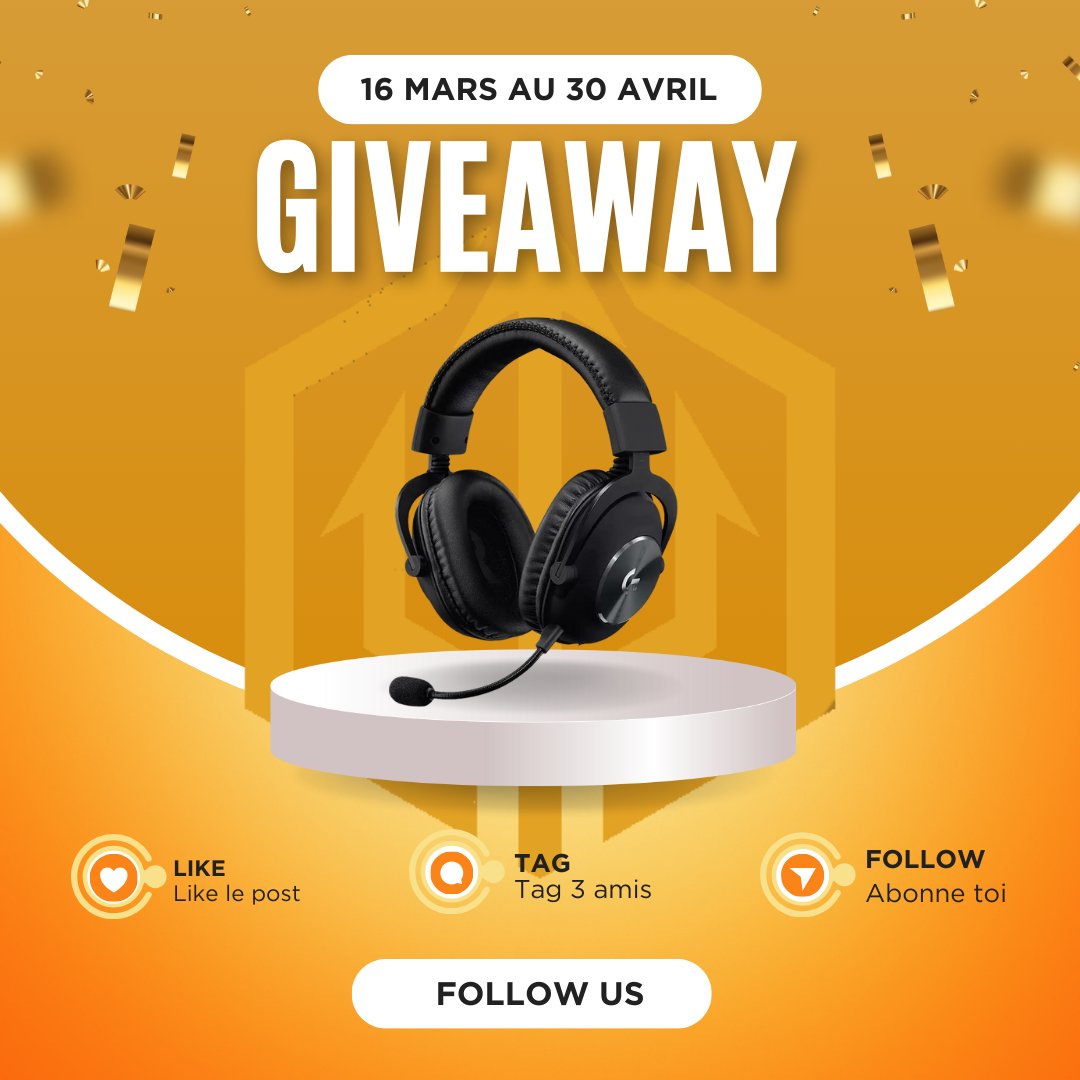 🚨#GIVEAWAY🚨
Gagne le @LogitechGFrance G PRO X
#follow + #rt + #tag 3 amis
TAS 30/04/2024
#JeuxConcours #Giveaways