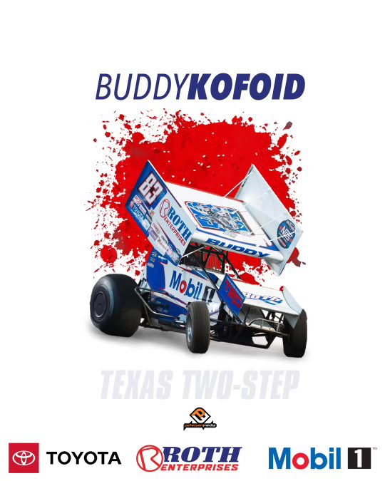 It’s on, yall! We are excited to be back in @WorldofOutlaws action tonight at Cotton Bowl Speedway in Texas. Catch @MichaelKofoid LIVE on @dirtvision! #TeamToyota ✍🏻- @Petersen_Media