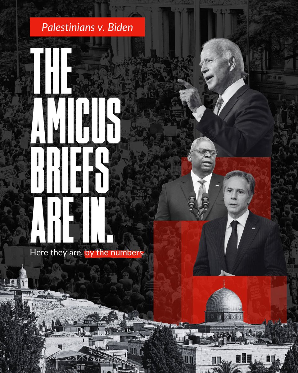 In our case DCIP v. Biden, constitutional and international law scholars, ex-diplomats, service members, intelligence officers, and human rights organizations, — including 139 NGOs from around the world — are backing Palestinians’ appeal of the January 31 decision to dismiss.