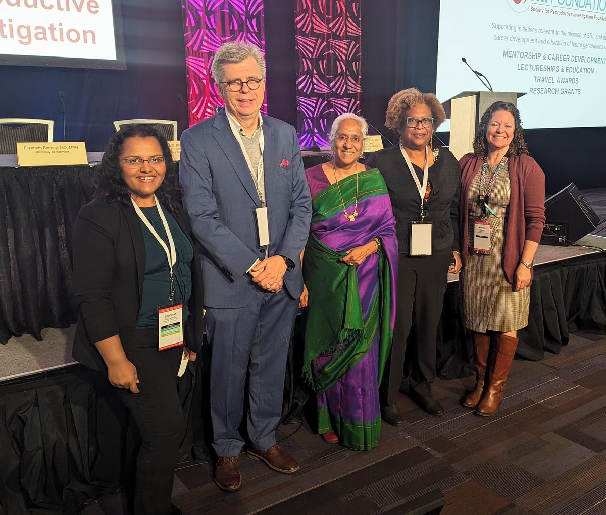 Thank you to our wonderful speakers @BoJacobsson Dr. Bonney & Dr. Vedam @BirthPlaceLab on their insightful thoughts on addressing health equity on a global, community and a local scale. @SRIWomensHealth #DEIforum #HealthEquity #teamwork #inspired @michelle_d #SRI2024