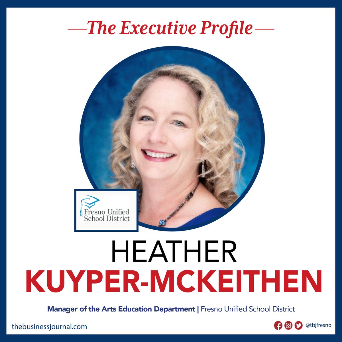 TBJFresno's tweet image. Read this week&apos;s Executive Profile, Heather Kuyper-Mackeithen, click the link here: buff.ly/43nlcWa 🗞️ 🔗 👍 

#FresnoUnifiedSchoolDistrict. #TheBusinessJournal #ExecutiveProfile