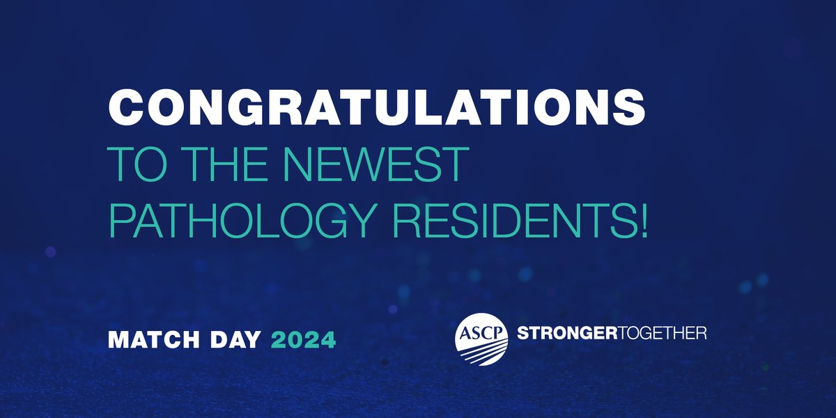 Happy Match Day! ASCP welcomes the new residents in pathology! #PathMatch