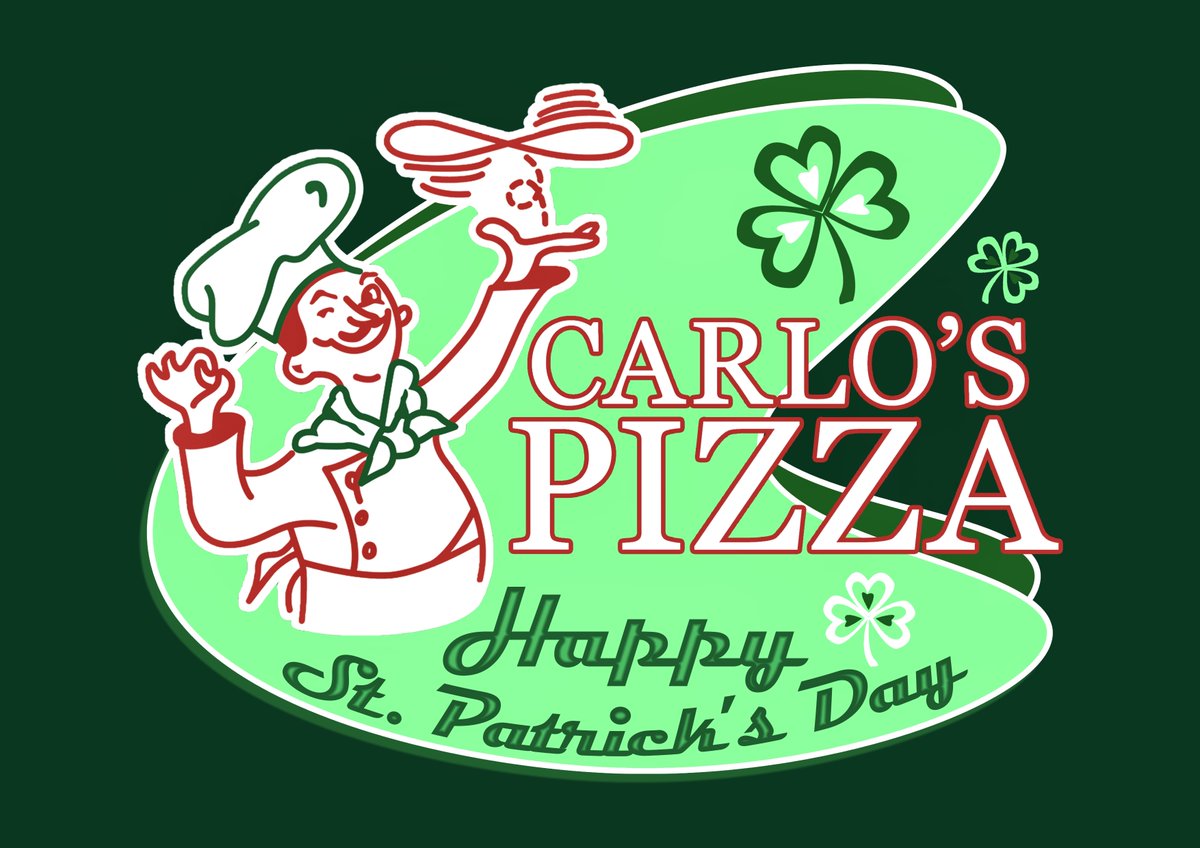 🍀Shenanigans start this Saint Patrick’s Day, Sunday, March 17th at Carlo’s Pizza! We’ll have a green special lasting until the end of March! Leave a comment with any guesses!!🍀

#stpattysday #irish #itailian #green #carlospizza #pizzashop #tastethelegend #marietta #holiday