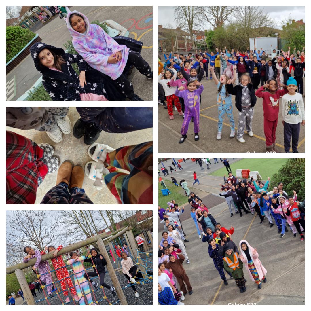 For @comicrelief #TeamFeatherstone put on their pjs and comfy clothes to raise a smile and money for #comicrelief2024 @comicreliefsch #funnyispower 🤩