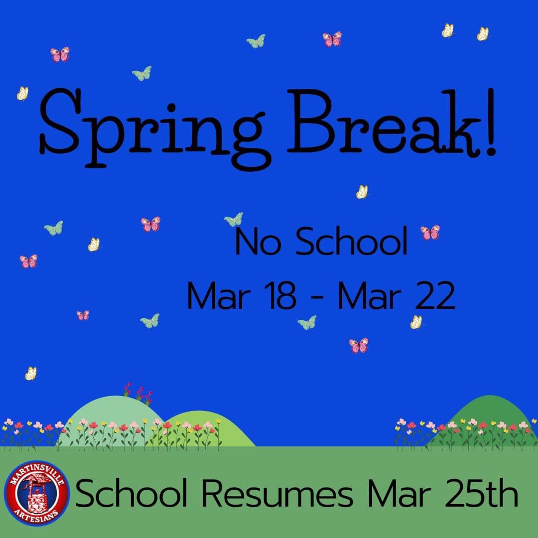 Have a safe and enjoyable Spring Break!
