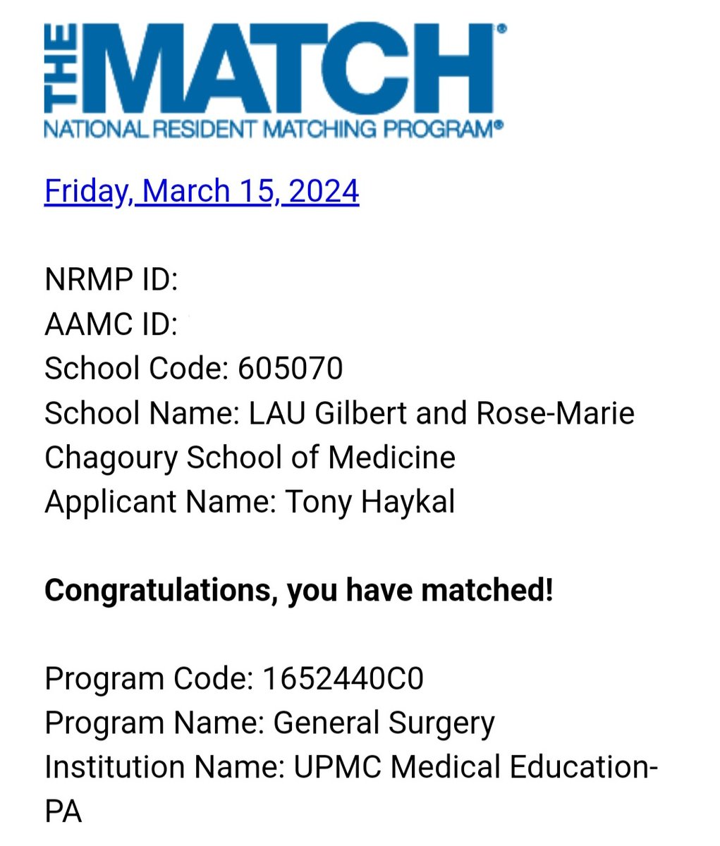 Turns out I won't be moving far in a couple of months... Beyond excited to join my dream General Surgery residency program at UPMC @PittSurgery! So proud yet humbled by the opportunity to make a huge impact on patients' lives!
#Match2024 #GenSurgMatch #IMG #SurgeonScientist