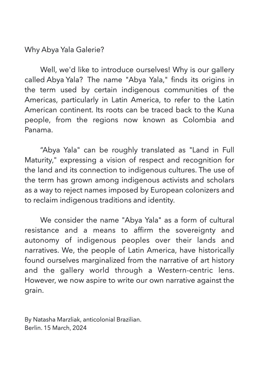 Abya Yala Galerie (@abyayalagalerie) on Twitter photo 