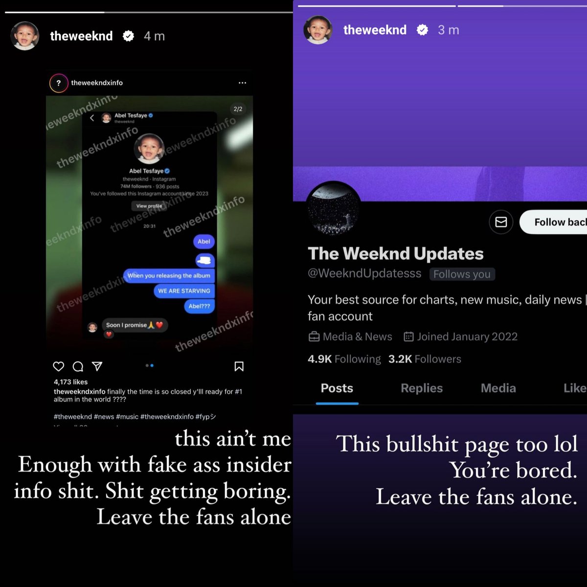 HELP WTF HAPPENED THAT ABEL HAD TO ADRESS IT HIMSELF 💀