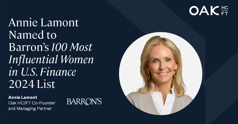 oakhcft's tweet photo. Our own @annielamont has been named to @barronsonline’s 100 Most Influential Women in U.S. Finance list for two consecutive years.

She's dedicated a large part of her career to partnering with our portcos and imagining a more inclusive economy for all. Read more below.