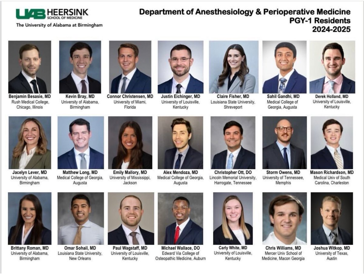 We matched 21 AMAZING people!!! This new class is full of sensationally bright people that will become the next leaders of our speciality. Welcome to #Anesthesiology! #UABMatch24 #MatchDay