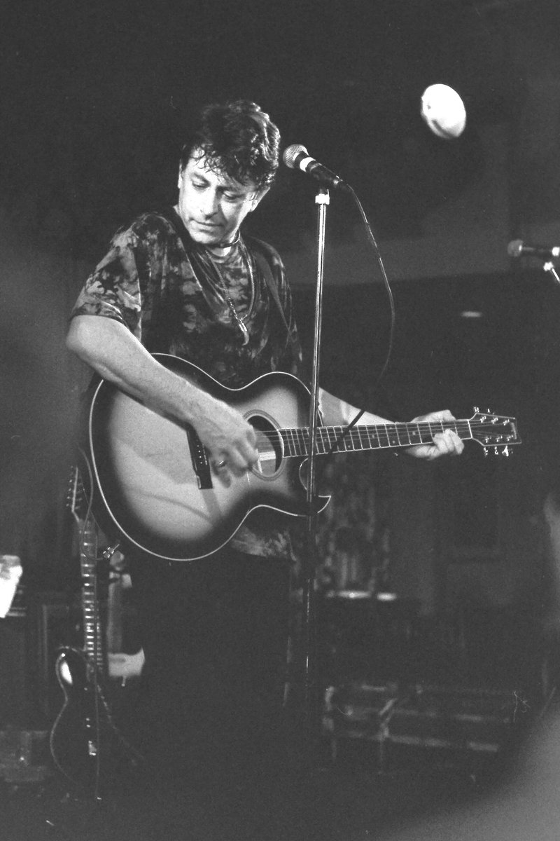 The great Joe Ely that I captured with this shot in 1992 in Newport at the Kings Hotel. Joe had just done a set with his band and then just carried on doing a solo set. A magic night from the Texan legend...