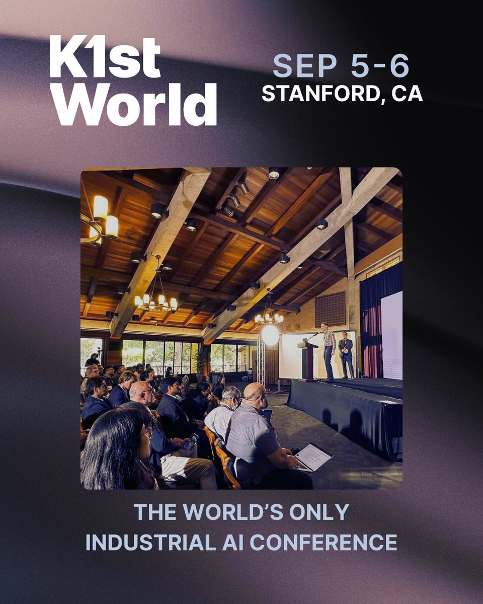 Industrial AI Conference - IAC | Stanford, CA tweet media
