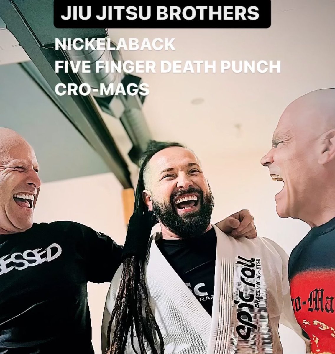 Oh hell YES 🔥🔥🔥🔥🔥🔥🔥🔥🔥🔥 #bjj @nickelback @5fdp @realcromags #🔥🔥🔥🔥🔥 #michaelkroeger #zoltanbathory #harleyflanagan @zoltanbathory @realharleyflanagan @epicrollbjj 💥💥💥 #jiujitsu