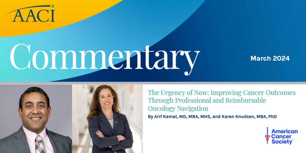 Recognizing the value of #navigation for #cancer #patient outcomes, @AmericanCancer recently introduced the ACS LION training program for patient navigators. Learn more in the March 2024 #AACICommentary, co-authored by @arifkamalmd and @AmerCancerCEO. ow.ly/iNPi50QULRp