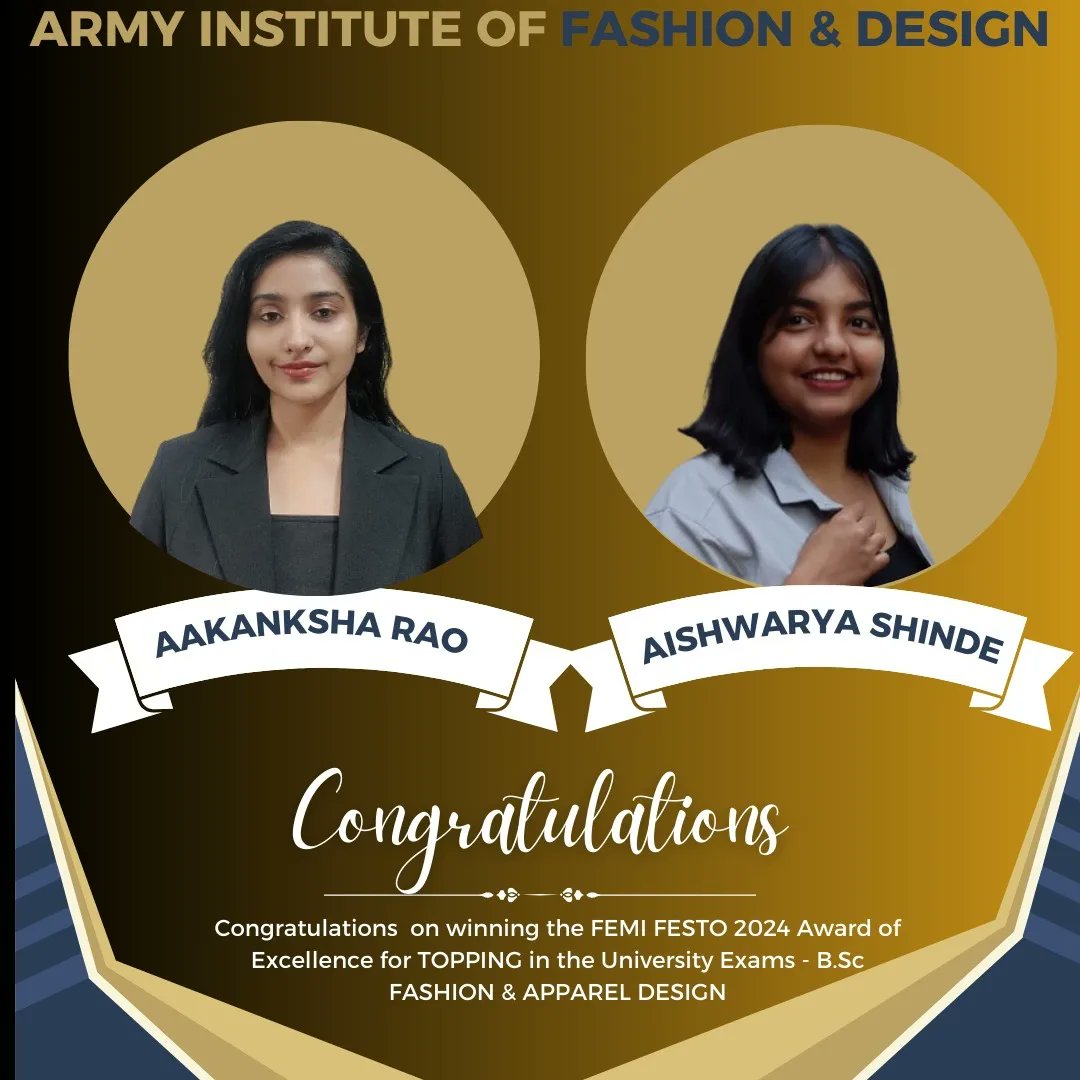 aifd_interior's tweet photo. #Congratulations to AIFD students who topped in the recent University Examinations. They were honoured as young #achievers by #Hopefoundation at FEMI FESTO to #commemorate #InternationalWomensDay #IWD24 .
Contact 6363849144 for admissions #fashion #interiordesign https://t.co/K6diGB47t7