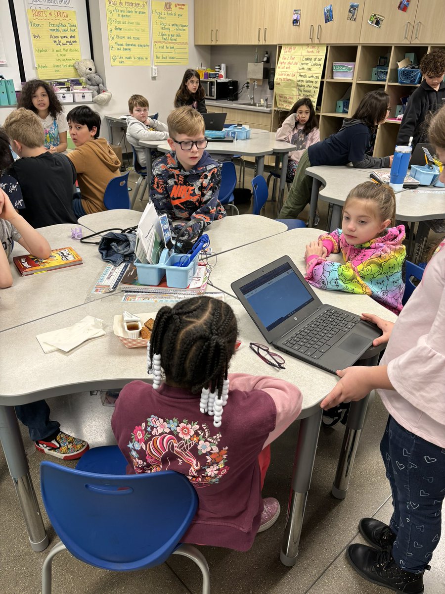 michellem_91's tweet photo. Ss were so excited to share their animal choose your own adventure book with second grade today. Thank you @BookCreatorApp for teaming up with @ELeducation to create a book template for Ss to use.  @JcpsElemEla @Teachboyd @WilkersonElem https://t.co/8jahS2kR9T