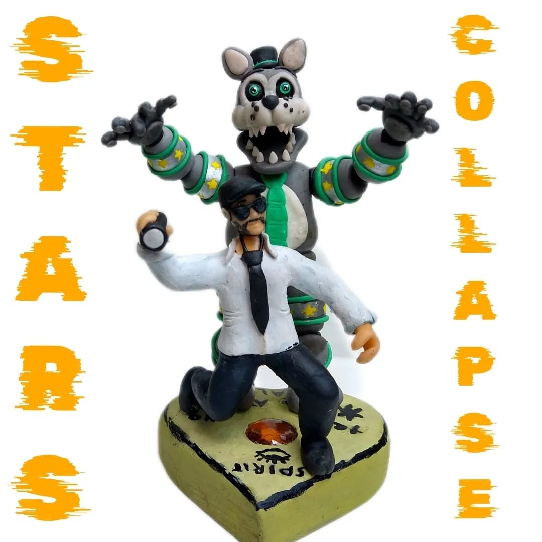 sevencris1's tweet image. ✨⭐️Stars Collapse✨⭐️
.
.
Mañana sale stars Collapse el juego de la fnafarmy que se anunció hace unos años ya hice esto para apoyar el proyecto.
.
#fnafart #fnafarmy #starscollapse