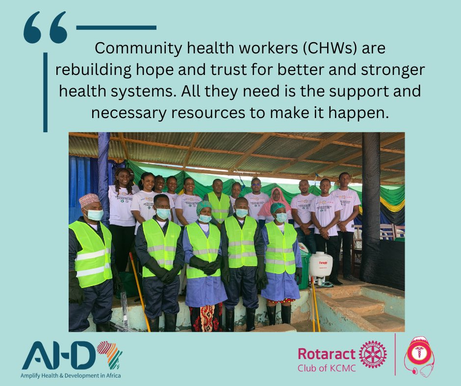 Community health workers (CHWs) are rebuilding hope and trust for better and stronger health systems. 

All they need is the support and necessary resources to make it happen.

#SupportCHWs #HealthyCommunities