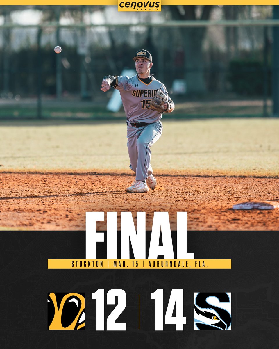uwsbaseball's tweet photo. ‘Jackets rallied late, but fell short against Stockton. 

#WeAreSuperior https://t.co/o8zc3Gw7uA
