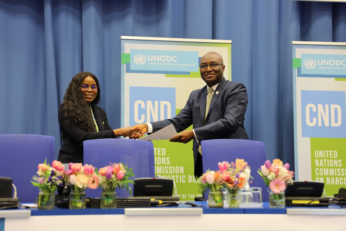 UNODC_CND's tweet photo. Thank you for joining us for the CND High-Level Segment on the 2024 Midterm Review! See you next week for the regular segment, 18 to 22 March.
Check out the what Member States have pledged in addressing  and countering the world drug problem https://t.co/DWuRFgmVfs https://t.co/PN3yYjlSwH
