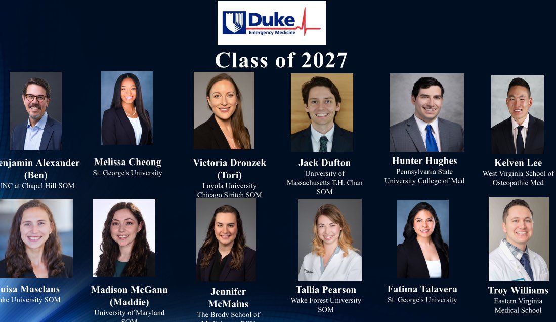 Armin Nowroozpoor MD (@nowroozpoor) on Twitter photo Congratulations to the new class of <a href="/dukeemergency/">Duke Emergency Medicine</a> . Welcome to the Duke Family!!
#EM2024 #Match2024 <a href="/emresidents/">emresidents</a> Congratulations to the new class of <a href="/dukeemergency/">Duke Emergency Medicine</a> . Welcome to the Duke Family!!
#EM2024 #Match2024 <a href="/emresidents/">emresidents</a>