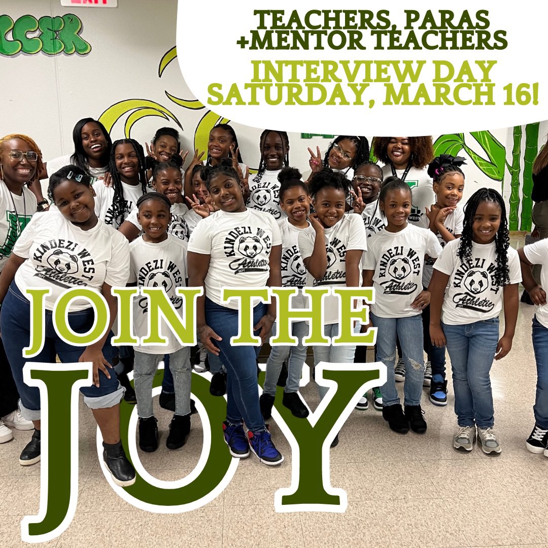 📢Calling all genius awakening educators! We are having an interview day tomorrow, Saturday, March 16! Sign up here-> eventbrite.com/e/kindezi-conn…

#TheKindeziSchools #OneFamilyOneMission