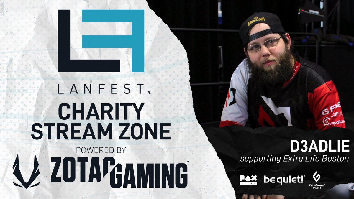 D3adLie's tweet photo. Getting closer and closer to PAX East and my stream at the @ZOTAC_USA @LANFESTgames stream zone! I have the first block on Thursday the 21st from 10 am to 1 pm! Looking forward to seeing you guys there! https://t.co/Y6PBV8AwtW