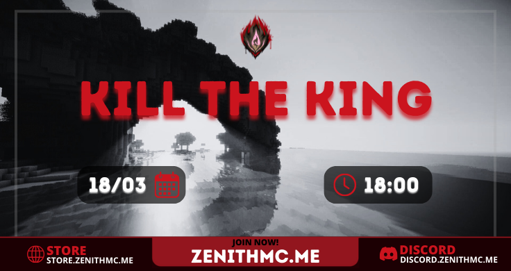 zenithmc_me's tweet image. KitMap | Kill the King 👑 

🎲PREMIOS
- Rango Infinity 30 dias 
- 5 MysteryBox

🎮 FECHA
- 18/03
- 18:00 PM 🇦🇷

📌zenithmc.me
🛒store.zenithmc.me
📱discord.zenithmc.me