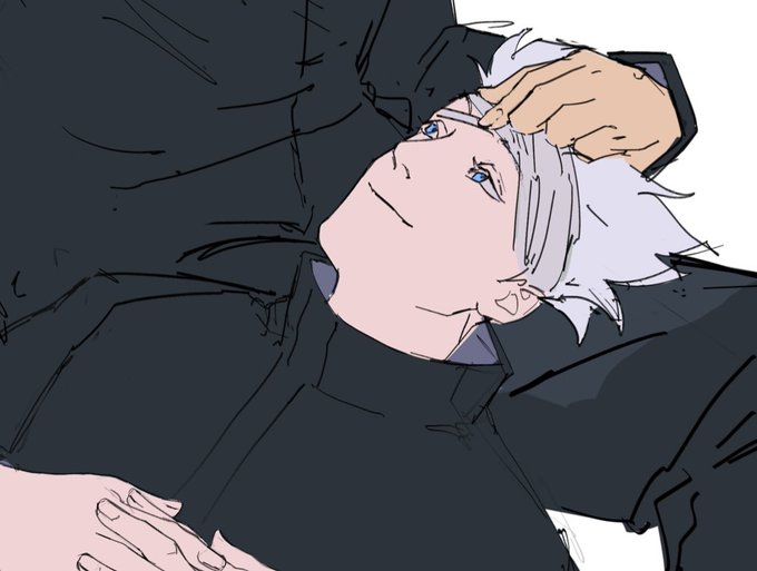 「hand on another's head lap pillow」 illustration images(Latest)