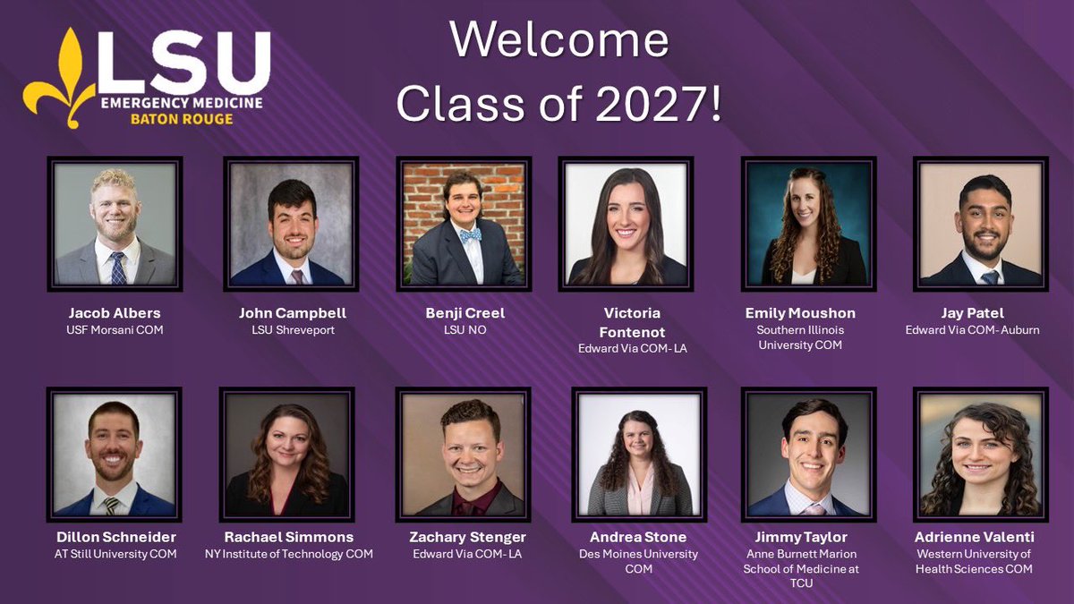 LSU_EMBR's tweet photo. Welcome LSU EM Class of 2027! Let's make a difference! https://t.co/hH955hhM3n