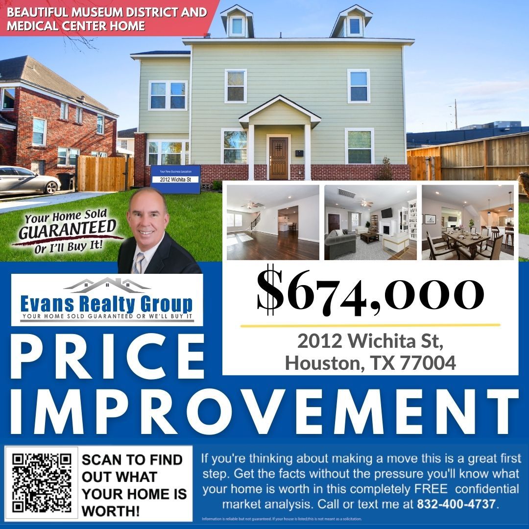 GaryEvansRealty's tweet image. 😲PRICE IMPROVED!
💥Beautiful Museum District and Medical Center Home
🚨2012 Wichita Street, Houston, Texas, 77004🚨
💲$674,000

☎Call Gary Evans 832-721-0442 and Start Packing!

#PriceImprovement #PriceImproved #EvansRealtyGroup #ERG #GaryEvans #GaryEvansRealty  #katyrealtor