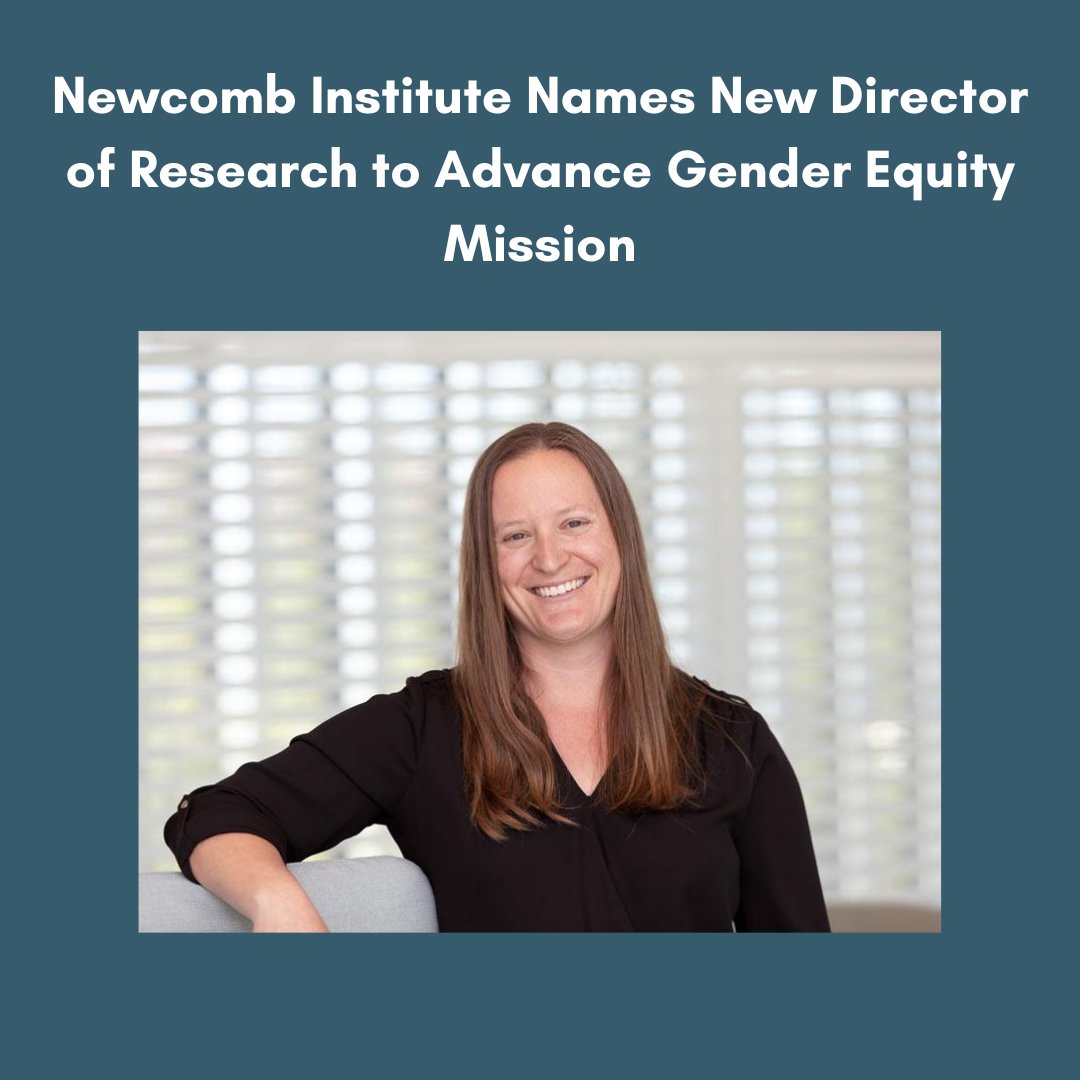 We are thrilled to share that Newcomb Institute recently named Dr. Clare Daniel as the institute’s new director of research! The appointment represents an important step in the institute’s efforts to expand its research profile. Read more here: bit.ly/48Fu4aq